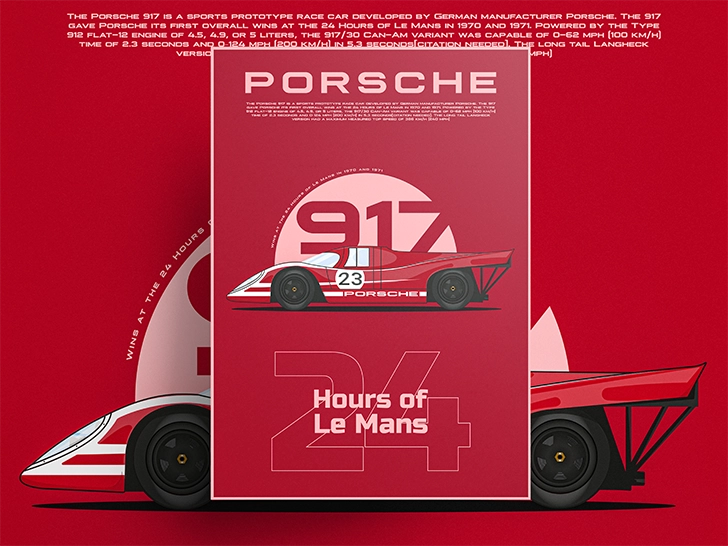 Affiche Porsche 917